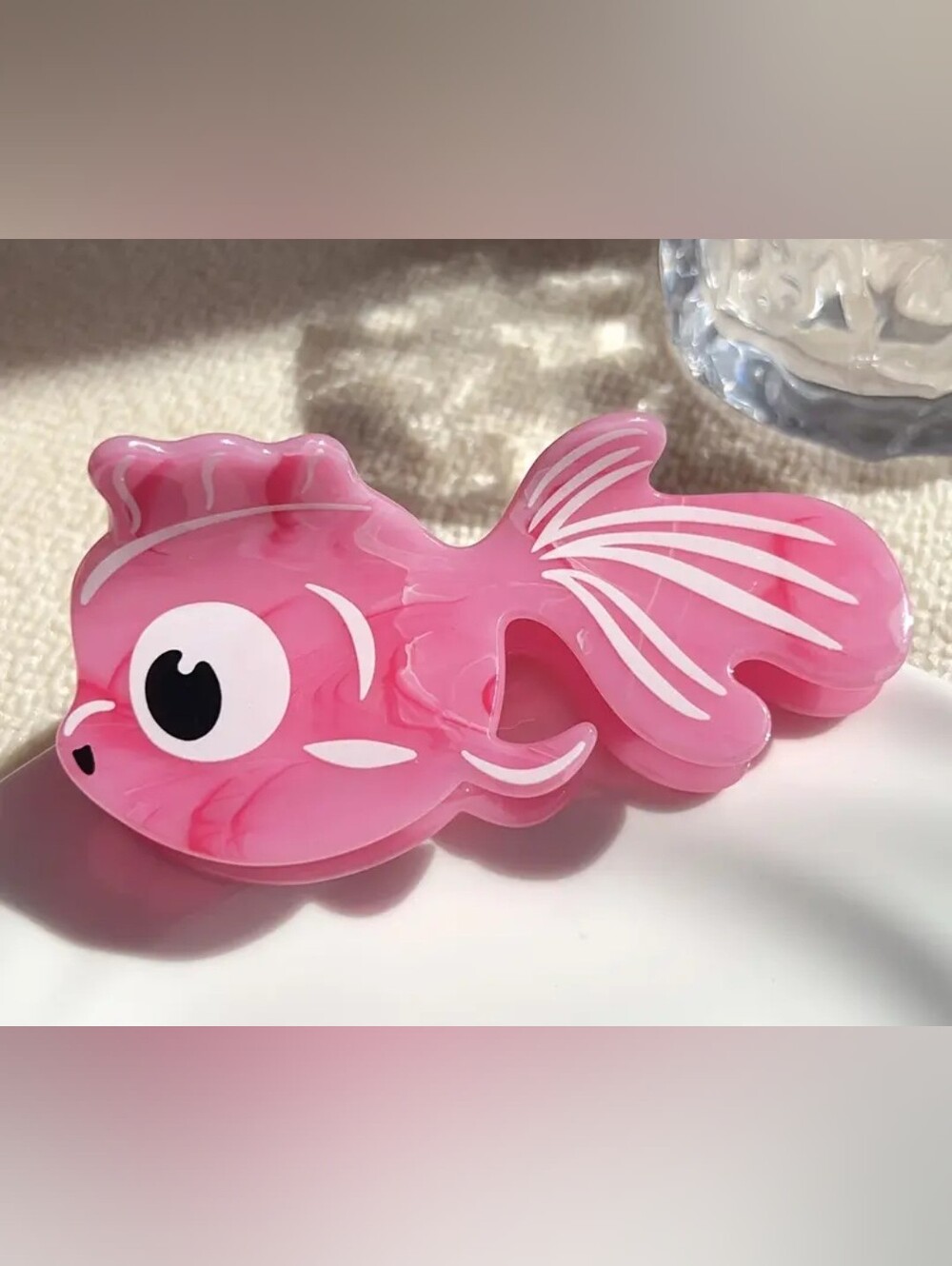Pink Fish Hair Claw